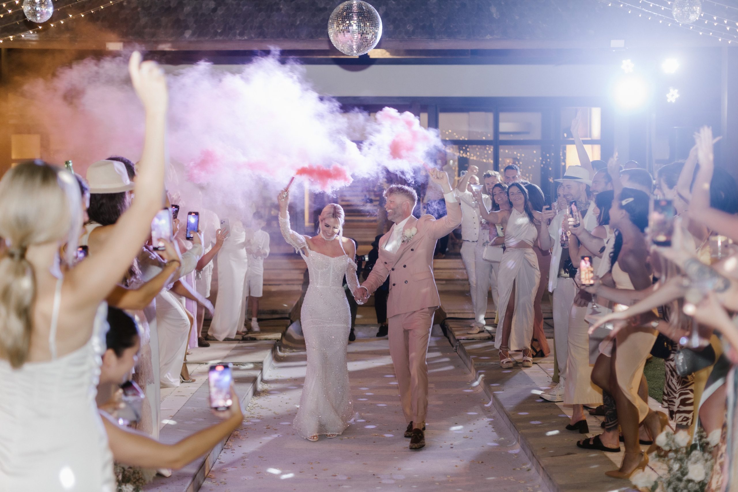 Bride Groom Grand Entrance Smoke Candles